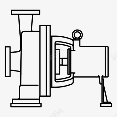 压力离心泵液压机械图标图标