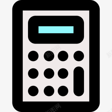 种植技术1图标计算器技术设备1线性颜色图标图标