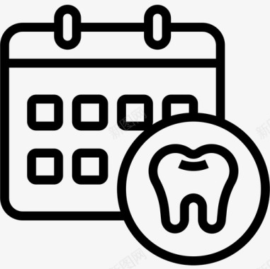 10月31日历牙科31线形图标图标