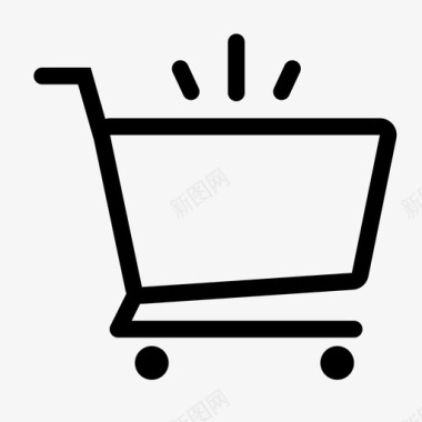 空购物车电子商务网上商店图标图标