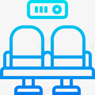 电影星空椅子71电影院梯度图标图标