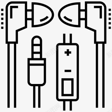 耳塞耳机耳机耳塞免提图标图标