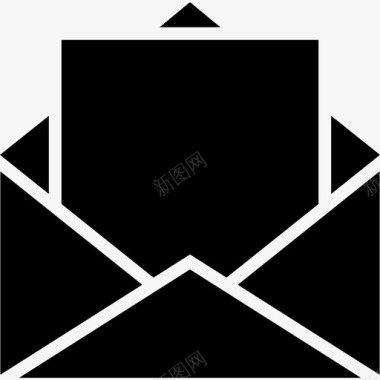 空白电子邮件空收件箱图标图标
