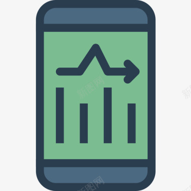 分析矢量图分析商业362线性颜色图标图标