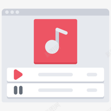 招聘扁平网站音乐播放器网站7扁平图标图标