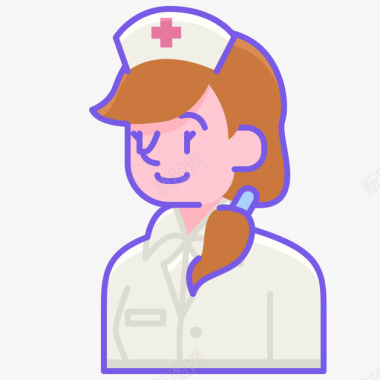 女护士女化身图标图标