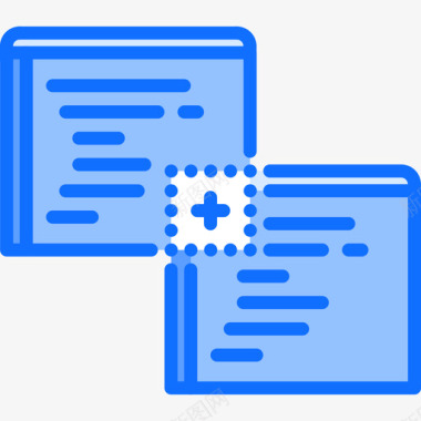 合并开发商8蓝色图标图标