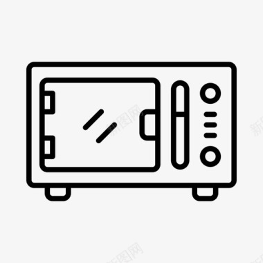 新微波炉微波炉电器设备图标图标