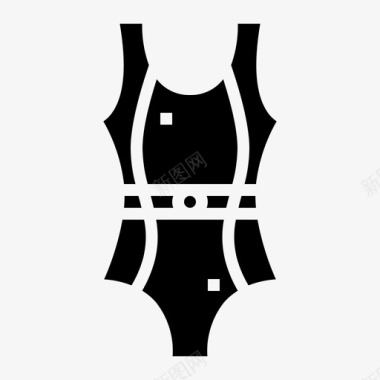 游泳衣服装比赛图标图标