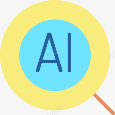 51快乐51人工智能人工智能51扁平图标图标