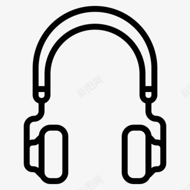 耳机音乐平面设备概述图标图标