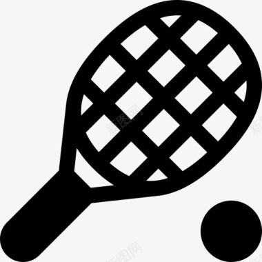 网球拍网球拍英国17填充图标图标