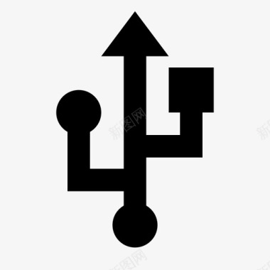 连接usb总线电缆图标图标