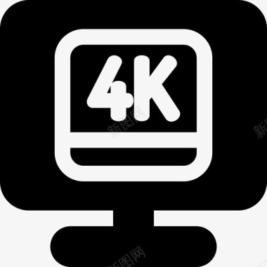 4K科技4k电视27满图标图标