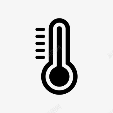 天气温度计热量温度图标图标