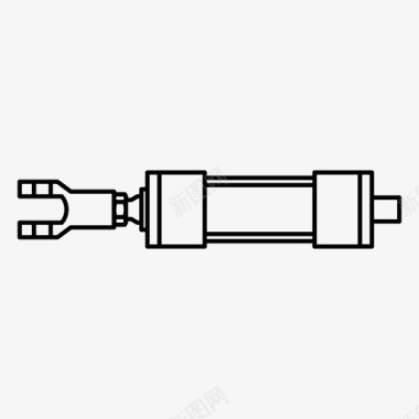 气缸矢量ca气缸液压气动图标图标