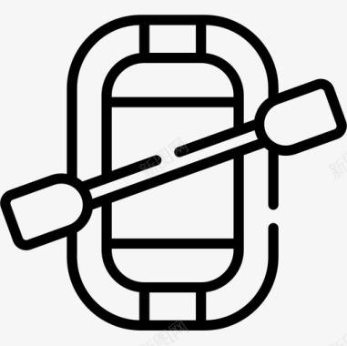 凉爽漂流漂流爱好和自由时间11线性图标图标