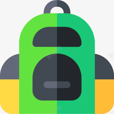 夏令营总动员背包夏令营18扁平图标图标