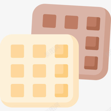 华夫饼华夫饼快餐70无糖图标图标