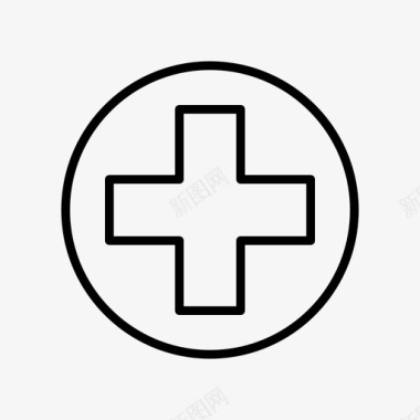 红十字红十字会救护车卫生服务图标图标