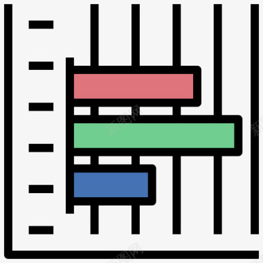 电脑图信息条形图信息图12线性颜色图标图标