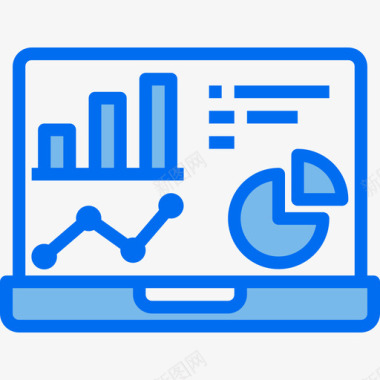 数据分析大数据43蓝色图标图标