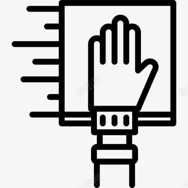 清洁布75线性图标图标