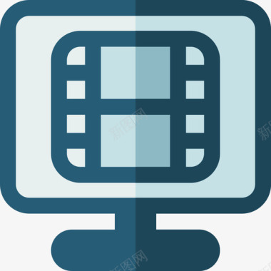 特效电影电影电视28平面图标图标