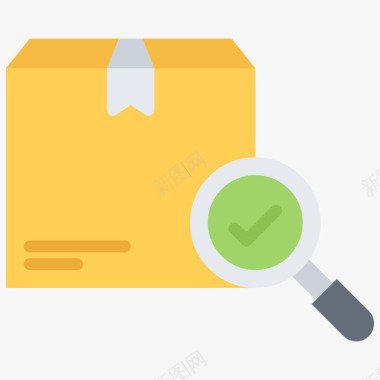 检验合格检验交付100扁平图标图标