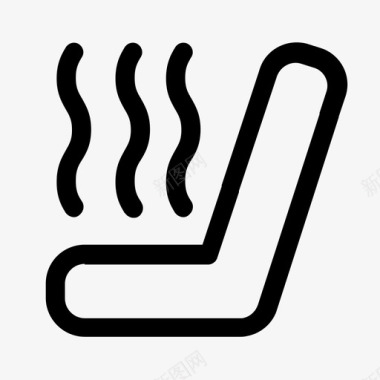座椅前排座椅加热图标