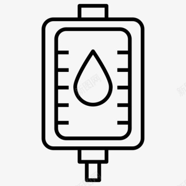 对大纲献血者事故商业图标图标