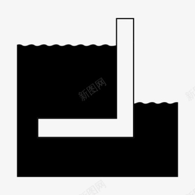 挡土墙地下室墙悬挑墙图标图标