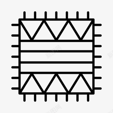 防滑地毯纺织品埃及历史图标图标
