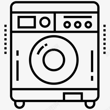 洗衣机自动洗衣机洗衣机图标图标