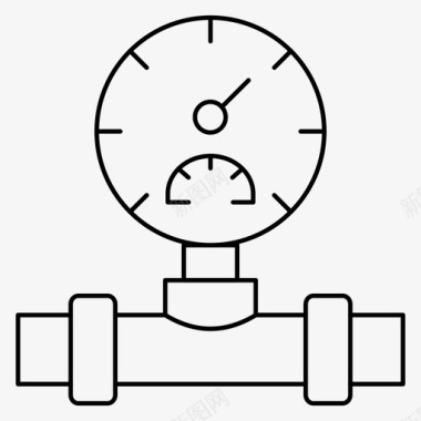 买房压力仪表管道压力图标图标