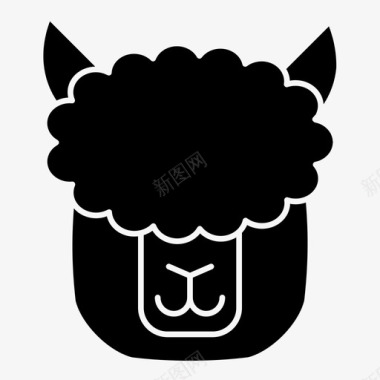 羊驼动物Cute图标图标