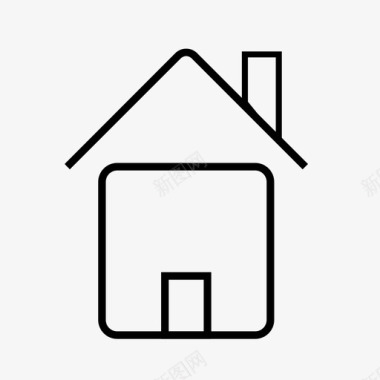 地方房子家门图标图标