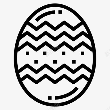 复活节彩蛋装饰食物图标图标