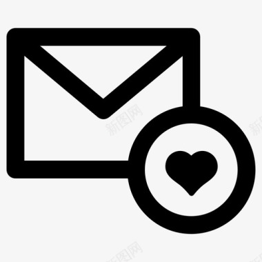 情人节的情书邮件电子邮件情书图标图标