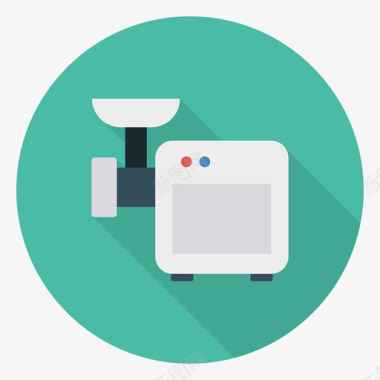 圆形火焰图标绞肉机食品和饮料30圆形图标图标