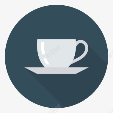 圆形火焰图标茶杯机场118圆形图标图标