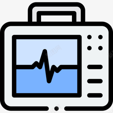 修剪器彩色除颤器22图标图标