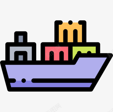 货船货船批量生产13线型颜色图标图标