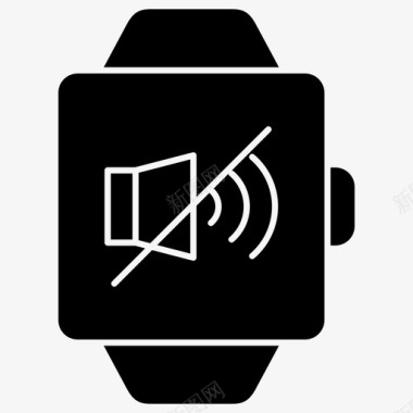 声音输入静音禁用声音智能手表图标图标