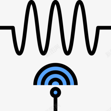通信信号信号通信2线性颜色图标图标