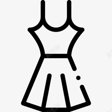 连衣裙夏装8直线型图标图标