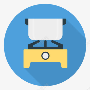 圆形火焰图标炉子食物和饮料30圆形图标图标