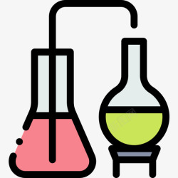 化学工业化学工业68线性颜色图标高清图片