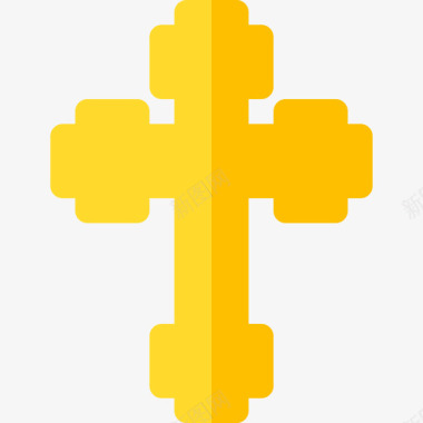 十字架宗教30扁平图标图标