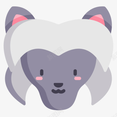 中国冠狗4扁平图标图标